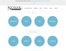 Tablet Screenshot of novakjewelers.com
